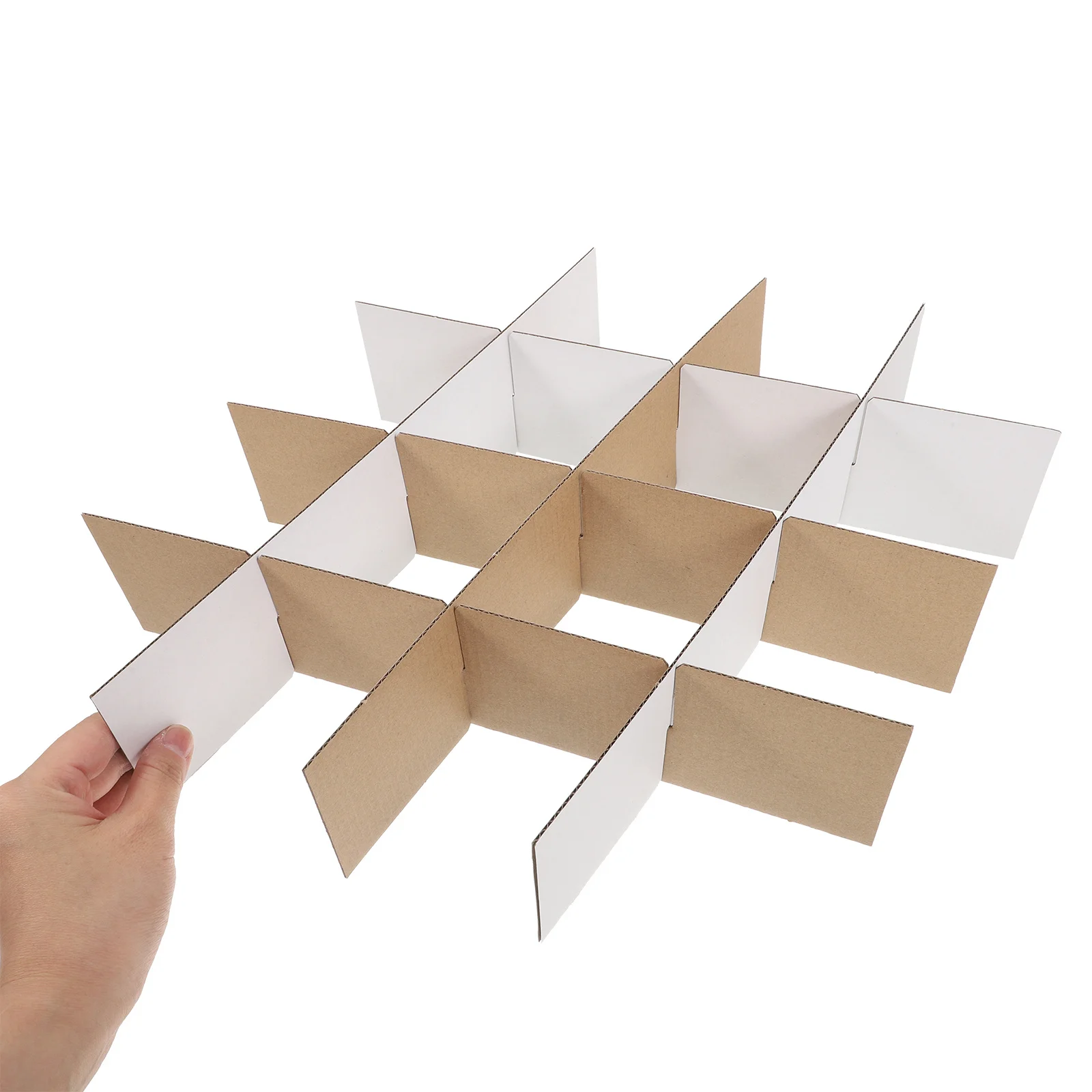 6Pcs Cardboard Dividers Grid Design Strong Reinforced Box Divider for Packing Moving Supplies Packing Divider Moving Supplies
