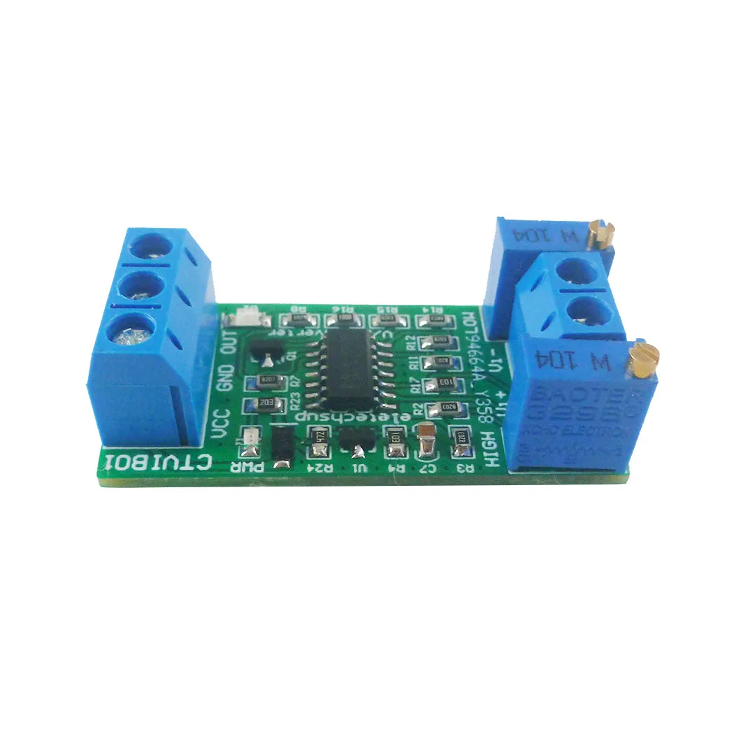 Analog IO Module 0-5V/0-10V to 4-20mA/0-20mA Voltage to Current Transmitter V/I Linear Converter for PLC RS485 Sensor