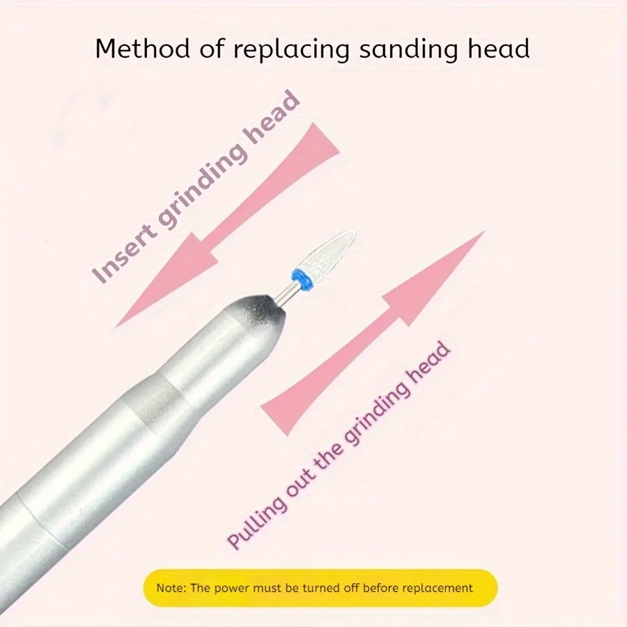 Manicure Nail Drill Machine LCD Display Rechargeable Specially Designed Electric Polishing Nail Removal Machine Nail Sander Kit