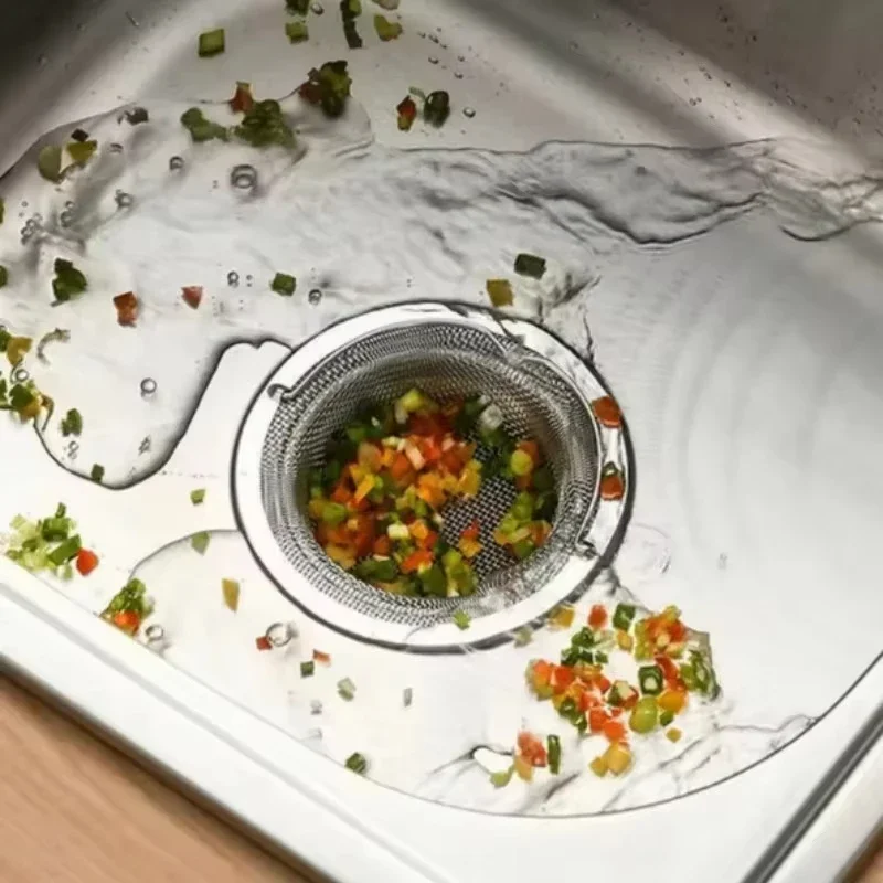 Да, фильтр из нержавеющей стали для кухонной мойки, улавливает остатки еды/волосы, поддерживает чистоту вашей ванны.