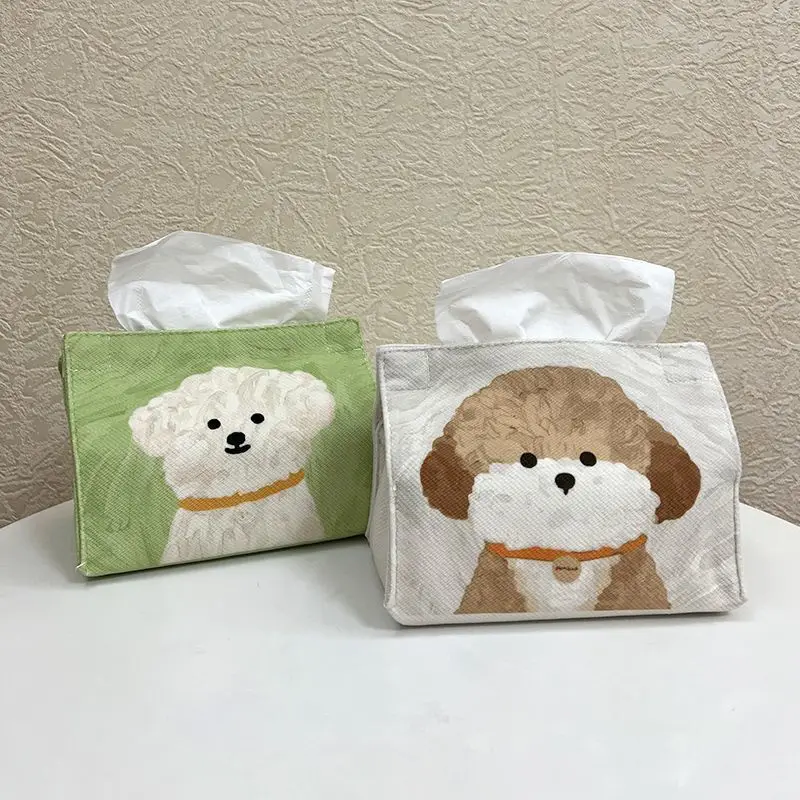 Fabric Tissue Box Living Room Household Light Luxury High-en