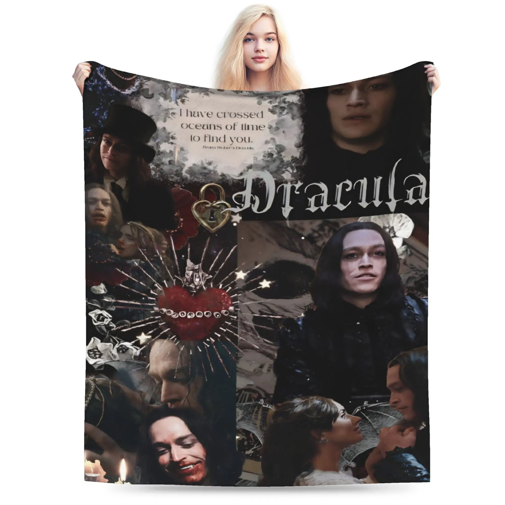 Comfortable Dracula A Love Tale Blanket Accessories Bed Decorative  Blanket Throw Ultra-Soft Flannel for Outdoor