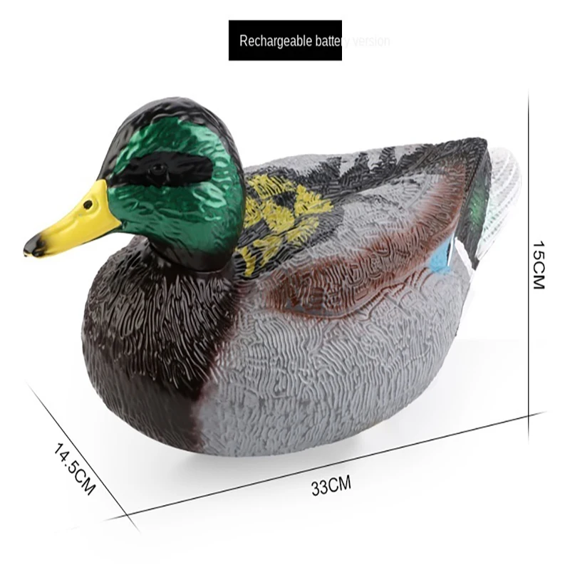 2.4G RC Simulation Duck Rechargeable Remote Control High Speed Speedboat Outdoor Water Creative Animal Model Ship Kids Toy Gift