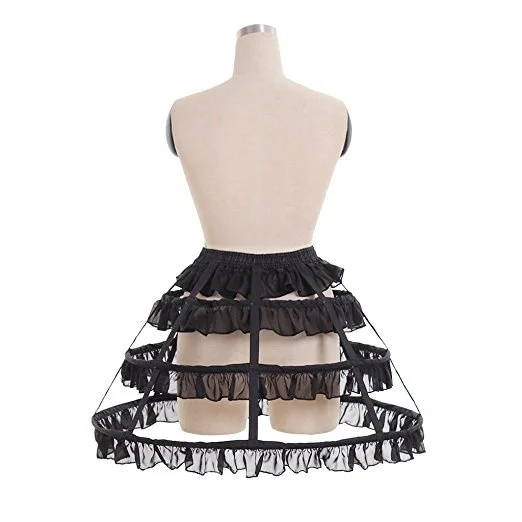 Novo vestido de baile feminino anágua crinolina tamanho único gaiola anágua doce 3 hoop saia plus size