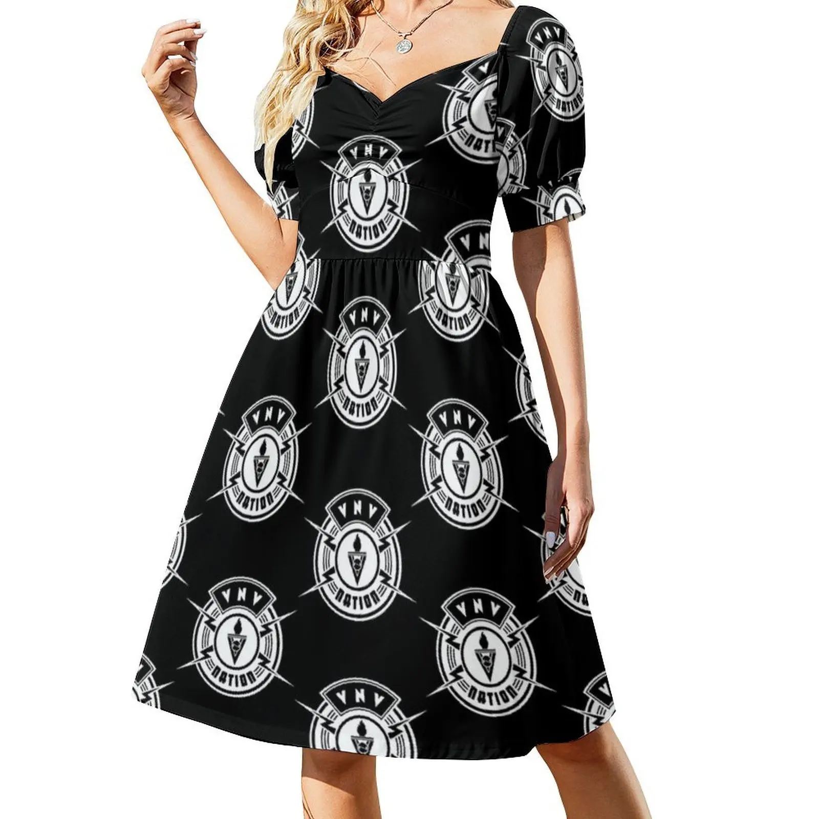 Minivestido Preppy A-line holgado mujer - alternate angle