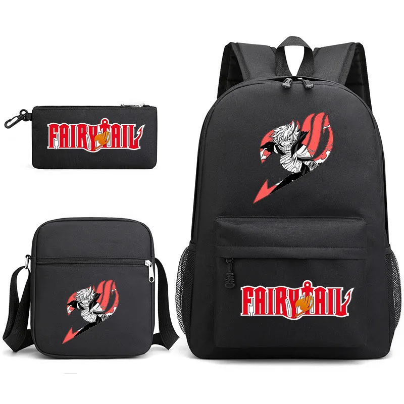 

Fairy Tail Leisure Bags School Bags for Teenagers ren Backpacks Cartoon Printed School Bags Travel Bags Boys and Girls Bags