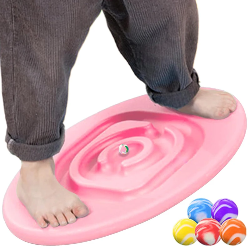 

Wobble Balance Board For Kids Sensory Integration Training Equipment ADHD Physical Therapy Home Kindergarten Fun Children Games