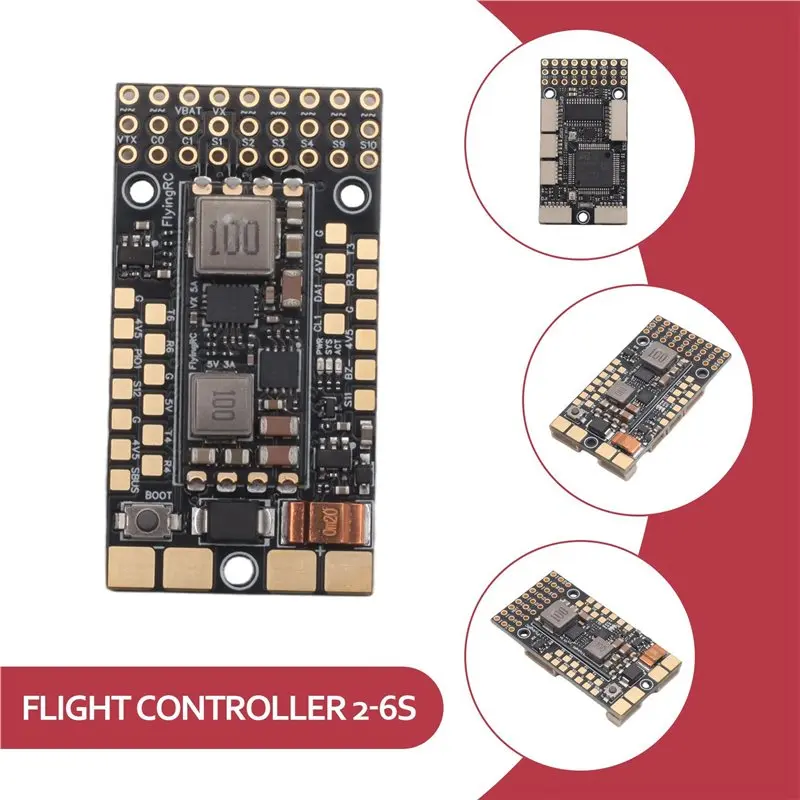 Y44A 2X F4WSE MK1.5 Fixed Wing Flight Controller 2-6S Support Analog/Digital VTX for Ardupilot/INAV for RC FPV Airplane