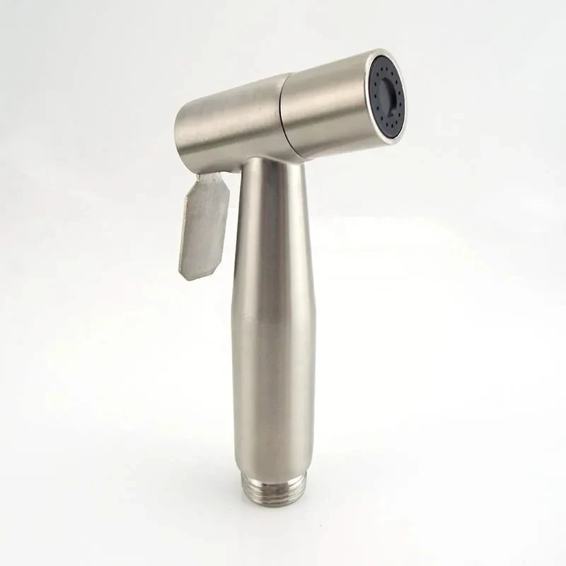 Bathroom Handheld stainless steel washbasin faucet manual spray shower toilet nozzle self-cleaning bathroom fixture