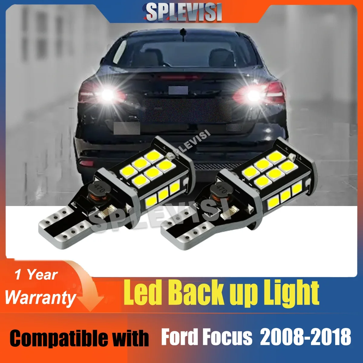 

LED Bulb Reverse Light Change Halogen Bulbs for Ford Focus 3 2008-2018 2009 2010 2011 2012 2013 2014 2015 2016 2017 2018