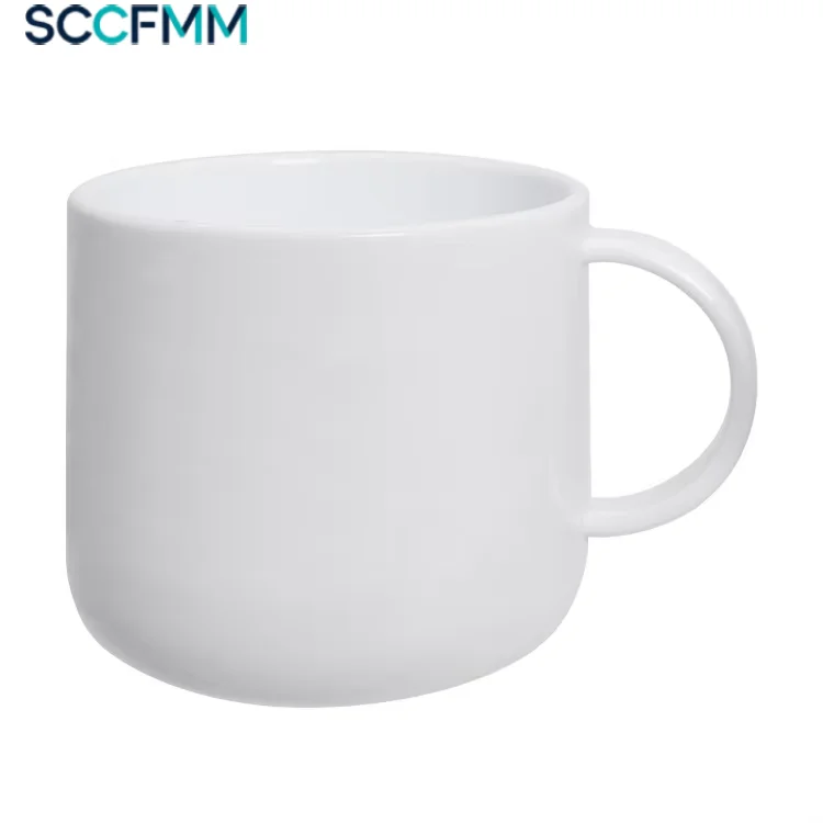 SCCFMM 5Pcs Sublimation Blank Children Plastic Mini Water Cup 6oz Mouthwash Handle Mug For Logo Photo Heat Transfer Printing
