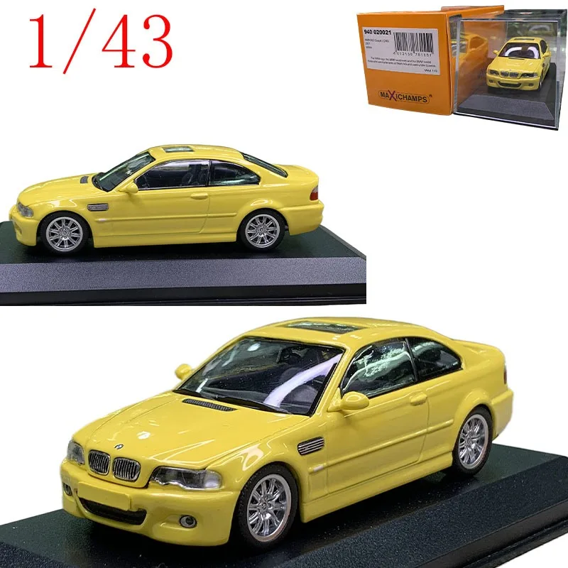 

‌MiniChamps Diecast 1/43 Scale BMW M3 Coupe E46 2001-2006 (2021 Release) Alloy Car Model Toys for Boys Gift Kids Toys Boys