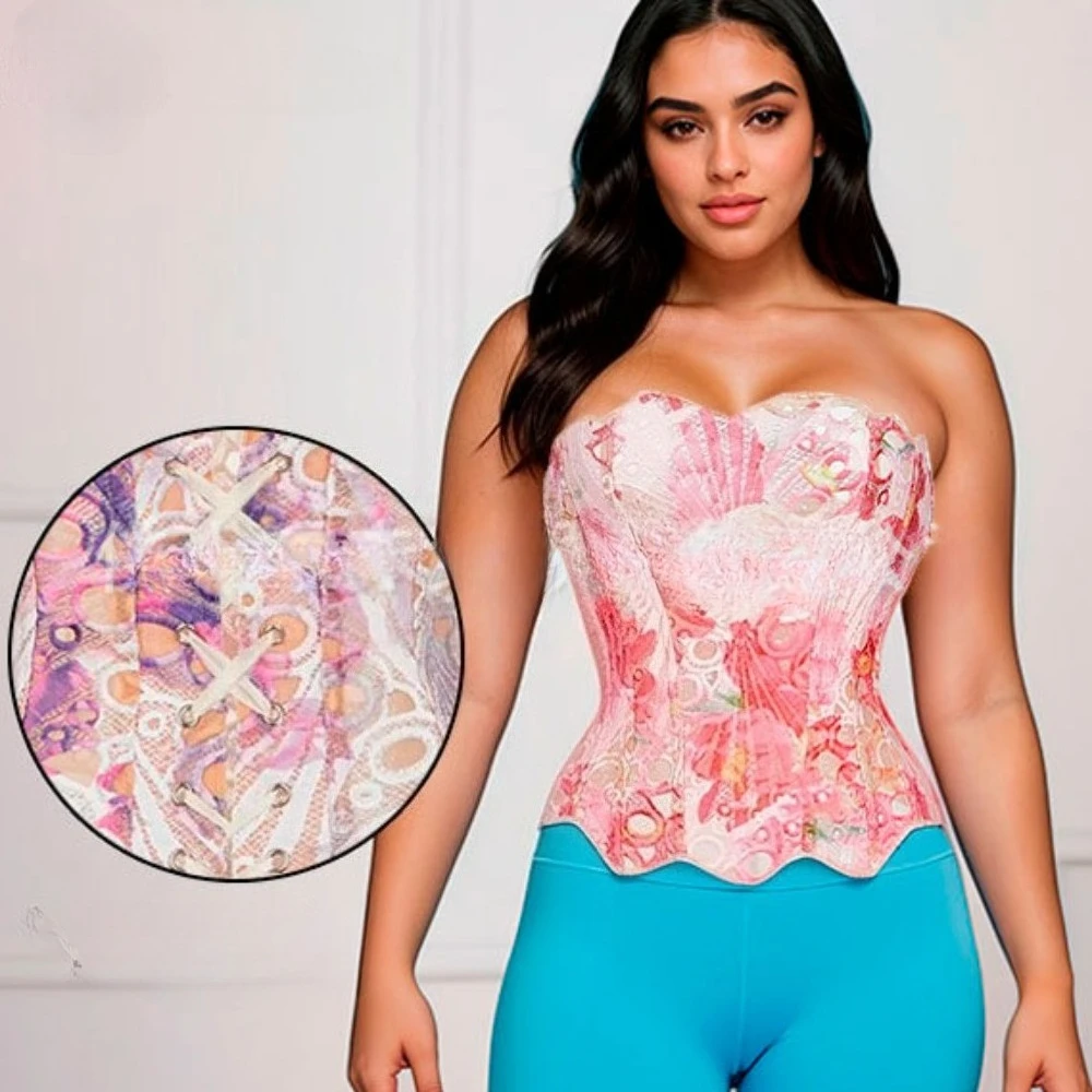 

Corset Bodysuit Waist Trainer Body Shaper Underwear Sexy Clothes Woman Clothing Y2k Top Shirt Vintage Hotsweet Elegant