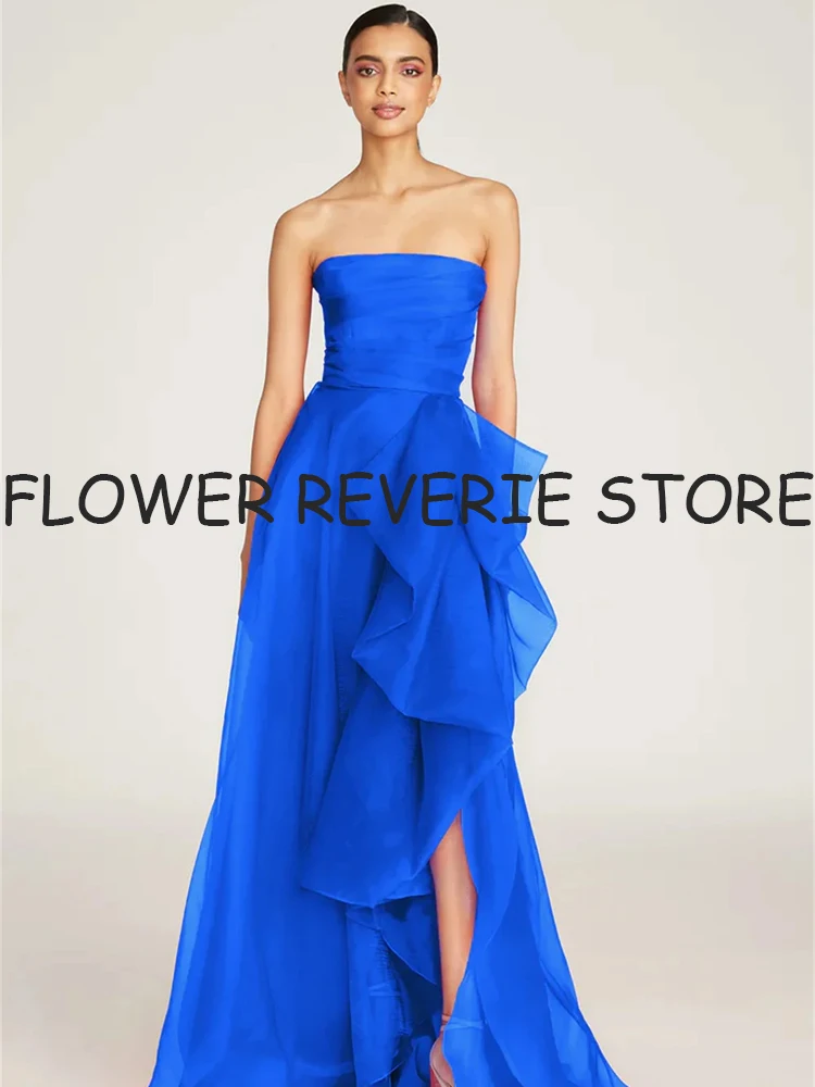 تخصيص الرجعية بسيطة كلاسيكية الشيفون الطية ألف خط فساتين طويلة حمالة فساتين كوكتيل جودة عالية مطابقة الرسمية