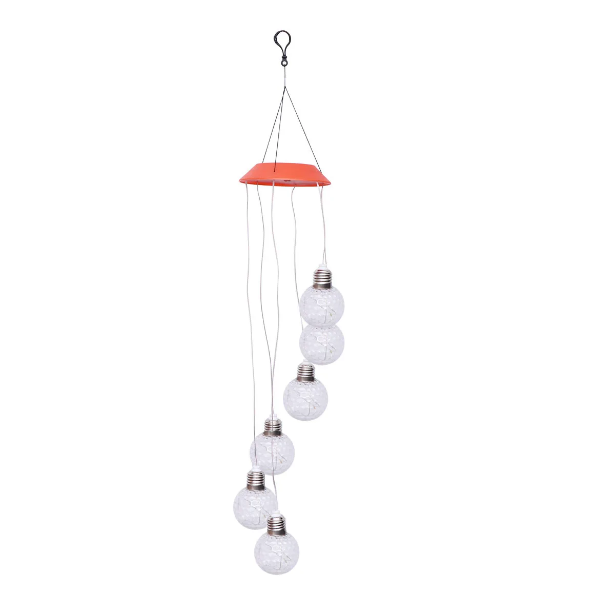 تغيير لون LED كرة جولف لمبة الرياح الرنين ضوء الشمس في الهواء الطلق ديكور مصباح معلق للمنزل حديقة الفناء