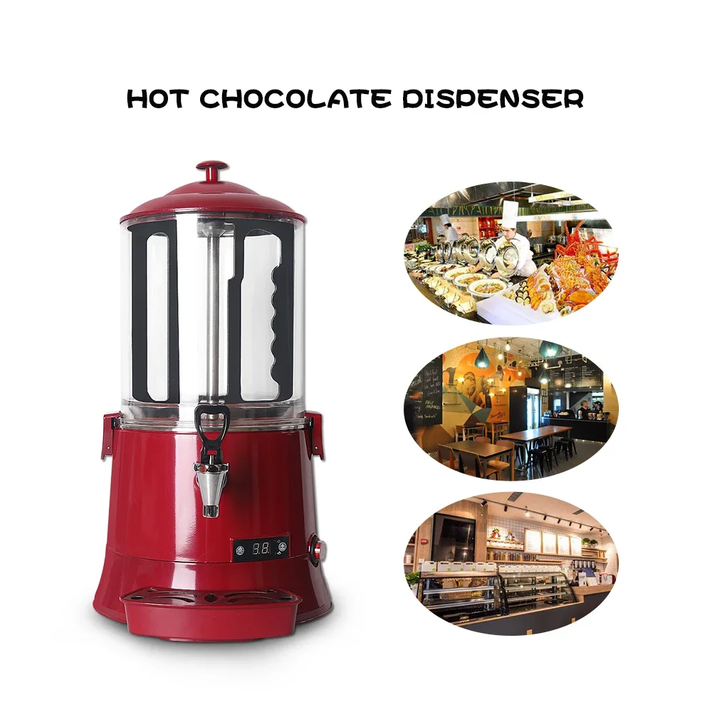 LXCHAN 10L Hot Chocolate Dispenser Hot Drinks Dispensing Machine for Chocolate Milk Drinks Coffee Hot Beverages Mixing Equipment