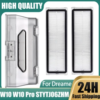 ฝุ่นกล่องตัวกรอง Hepa สําหรับ Dreame Bot W10 Pro STYTJ06ZHM เครื่องดูดฝุ่นหุ่นยนต์ถังขยะกล่องกรอง Accessroies