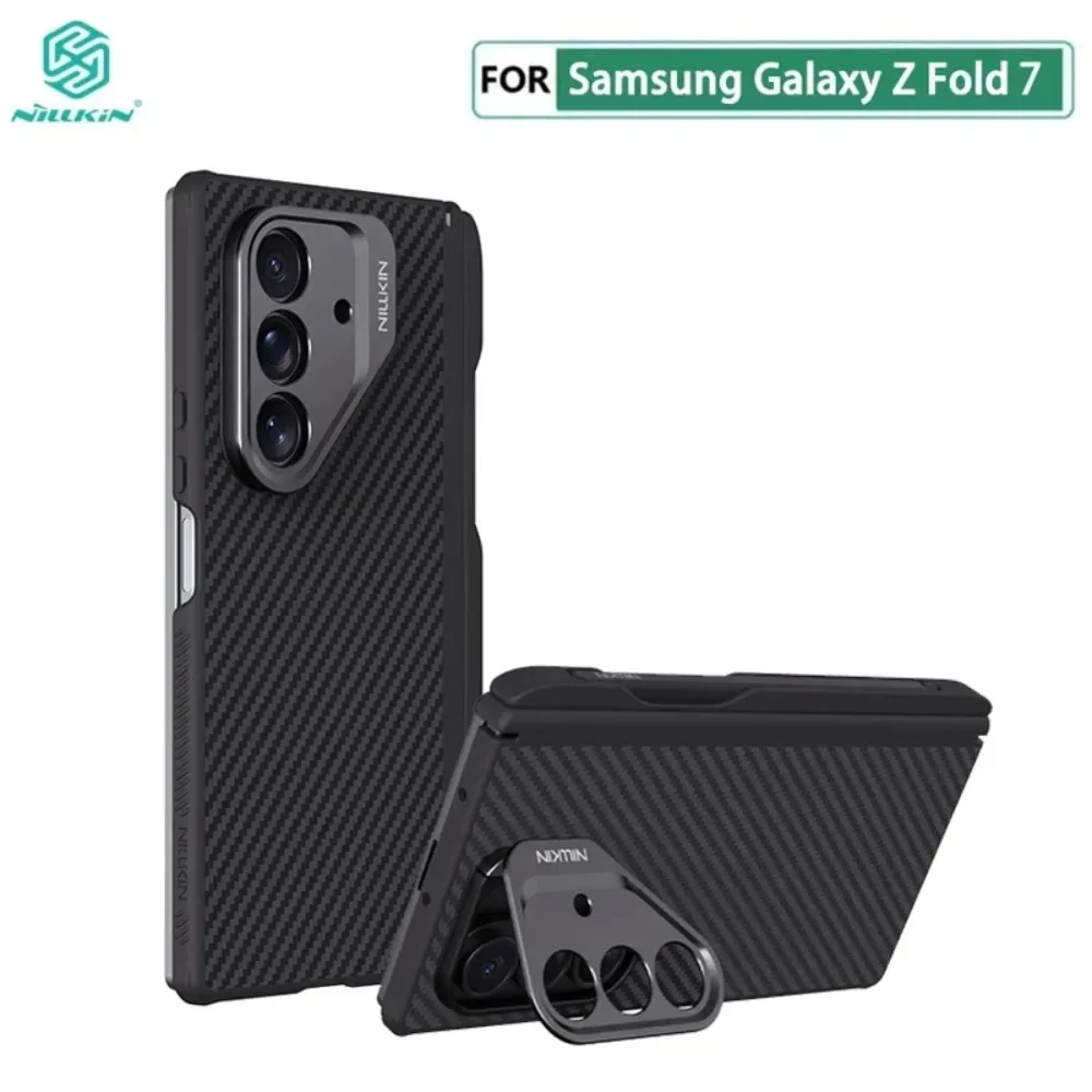 

For Samsung Galaxy Z Fold 7 5G Magsafe Case NILLKIN Aramid Fiber With Kickstand Anti-Drop All-Inclusive Cover