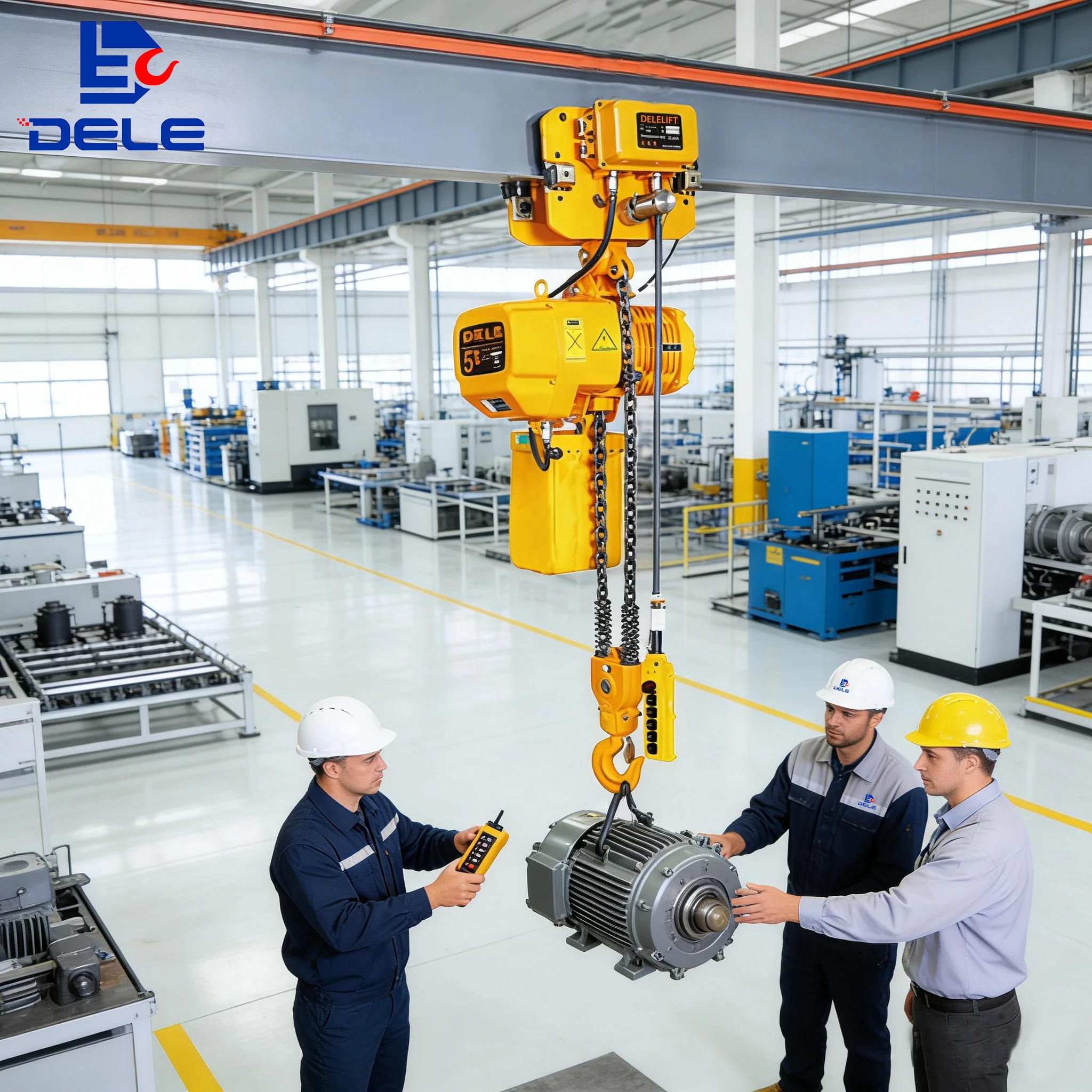 1T 2T 3T 5T Electric Hoist with Hook Electric Mini Winch with Electric Trolley Professional Industrial Grade Power Hoist