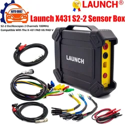 LAUNCH X431 S2-2 Sensorbox Tester O2-2 Automotive Oscilloscope 4 channel 100MHz Compatible With OBD Diagnostic Tool X431 PAD2/3