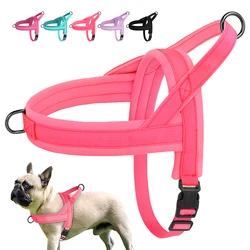 Soft No Pull Small Medium Dog Harness Nylon Pitbull Dog Puppy Harnesses Padded Pet Vest Adjustable for Small Dog Chihuahua Pug