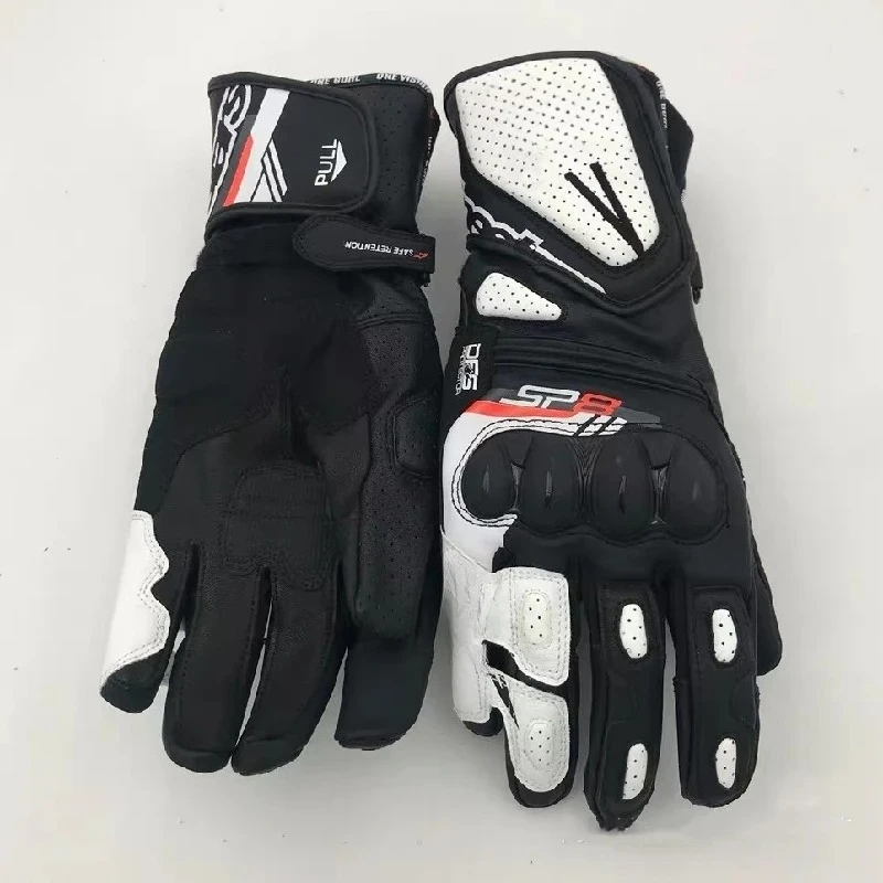 

SP-8 V3 Motorcycle Gloves GP Men Cowhide Guantes Moto Racing Motorcross Gloves Anti Drop Wear-Resistant Glove For Dirt Bike Moto
