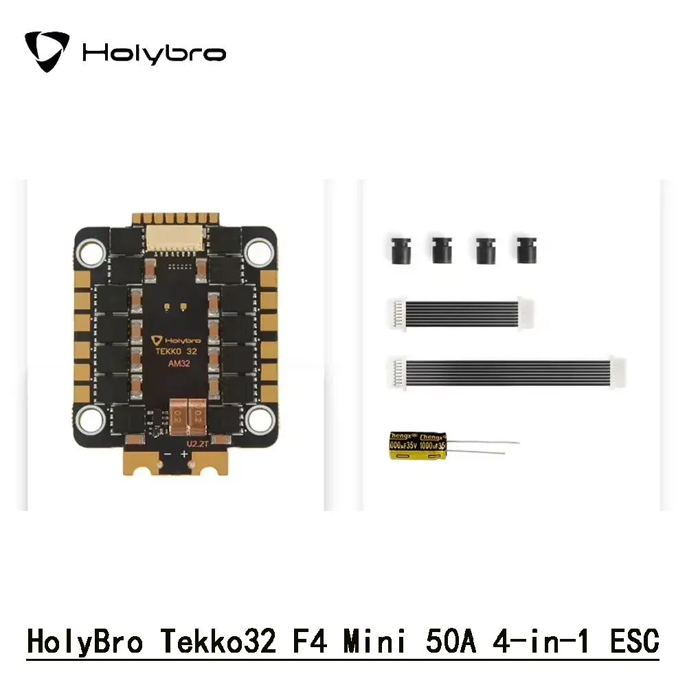 HolyBro Tekko32 F4 Mini 50A 4-in-1 ESC for 4-6S LiPo RC FPV Racing Drone Pilots High Power Compact Design