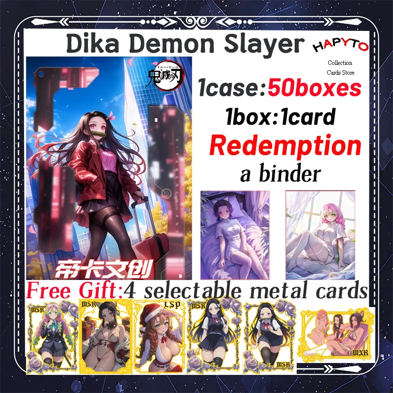 Wholesale Case Demon Slayer BoardsCollection Nezuko Shinobu Japanese Anime Kimetsu Yaiba Booster Box Tcg Card Toy Hobby Gifts