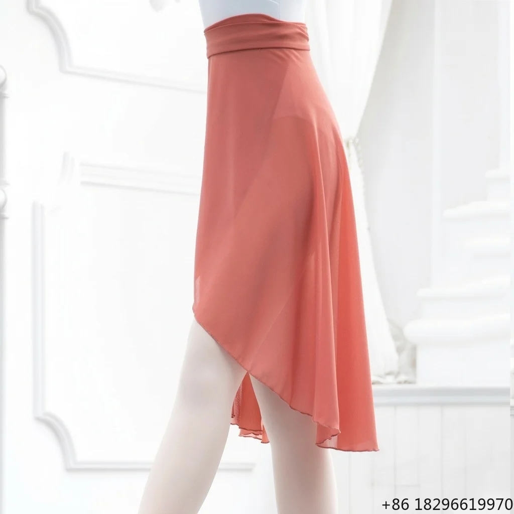 Ballet Costume Women's Mid-Length Skirt Fine Chiffon Lace One-Piece Wholesale Polyester Fibre Lining Made in China