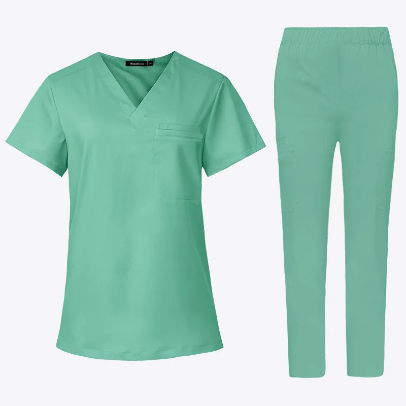 Short Sleeved Doctor, Nurse, Pet, Dental And Oral Care Clothing, Washing Operating Room Hand Brushing Clothes, Female