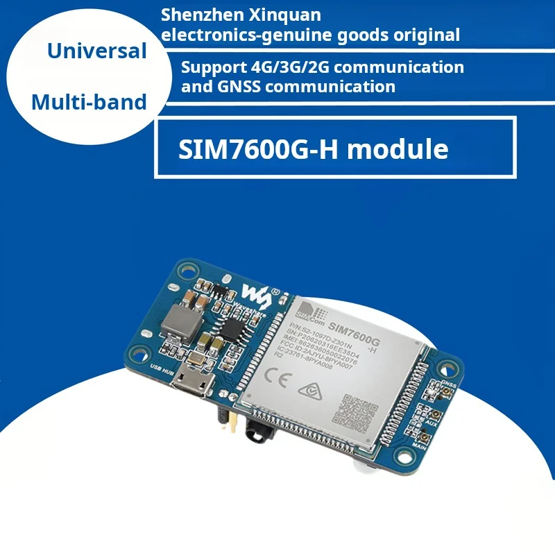 Gnss Universal multi-band sim7600g-h Module Raspberry Pi 4g IoT module Expansion board Communication