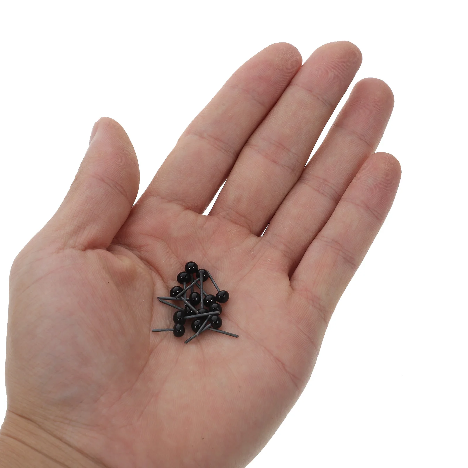 50Pairs Black Safety Eyes Premium Glass DIY Animal Craft Projects 4Mm Vivid Look for Handmade Decorations Classroom Art Supplies