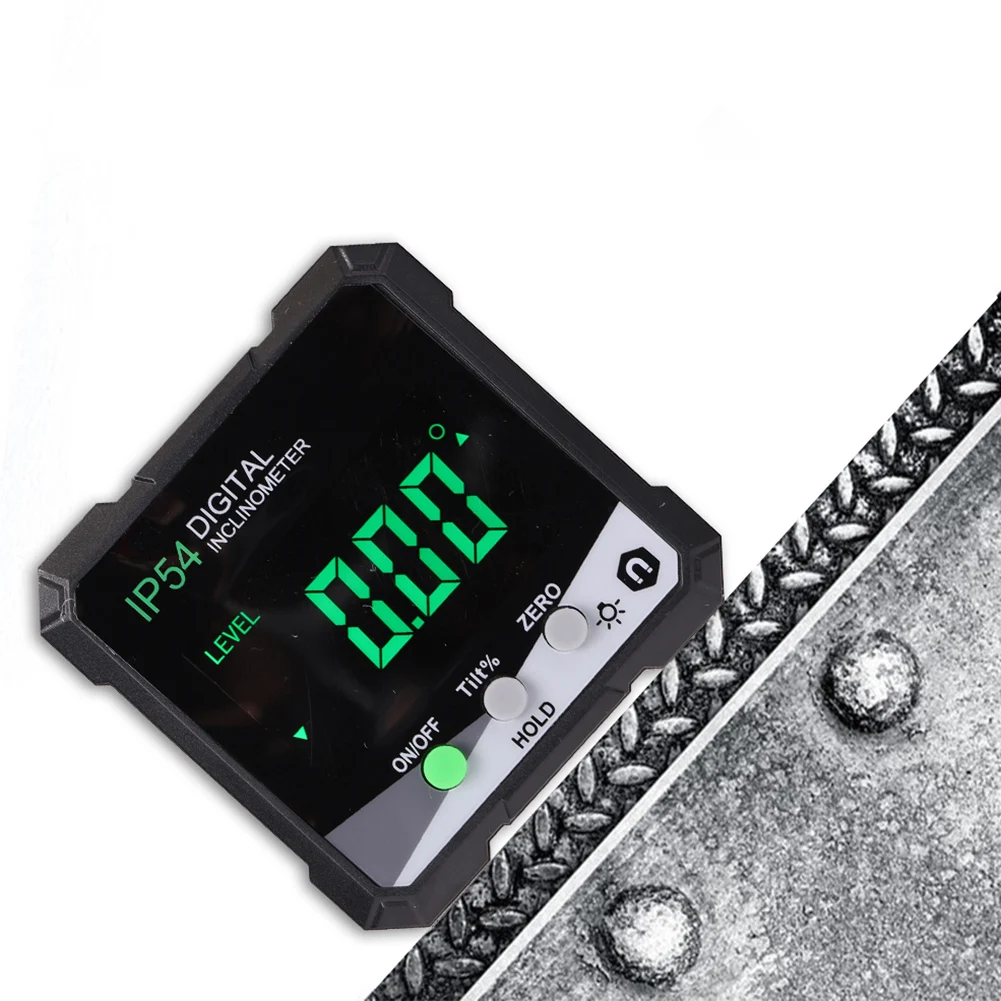 4*90° Digital Portable Inclinometer LCD Backlight Angle Protractor IP54 Electronic Goniometer Angle Gauge Angle Cube Level Box