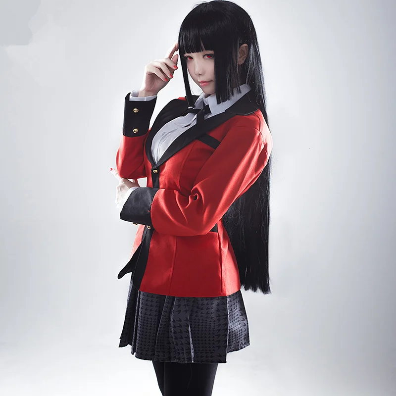 

Аниме Kakegurui Yumeko Jabami косплей костюм японская средняя школа Униформа Хэллоуин вечерние НКА косплей костюмы для женщин девочек