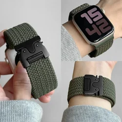 Braided Band For Apple Watch Straps 40 mm 44mm 46mm 42mm 49mm 45mm 41mm 38mm Bracelet IWatch Series 10 SE 9 8 7 6 Ultra 2 bands