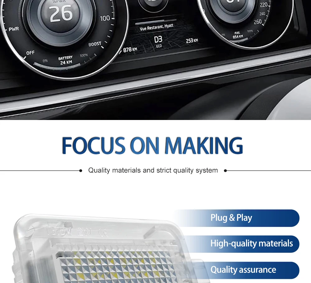 1 Stück Auto-LED-Kofferraumbeleuchtung, Heckklappenlampe 12V Weiß für Honda Civic 11. Generation 2022-2026 Civic Hybrid 2025 – Detail 7