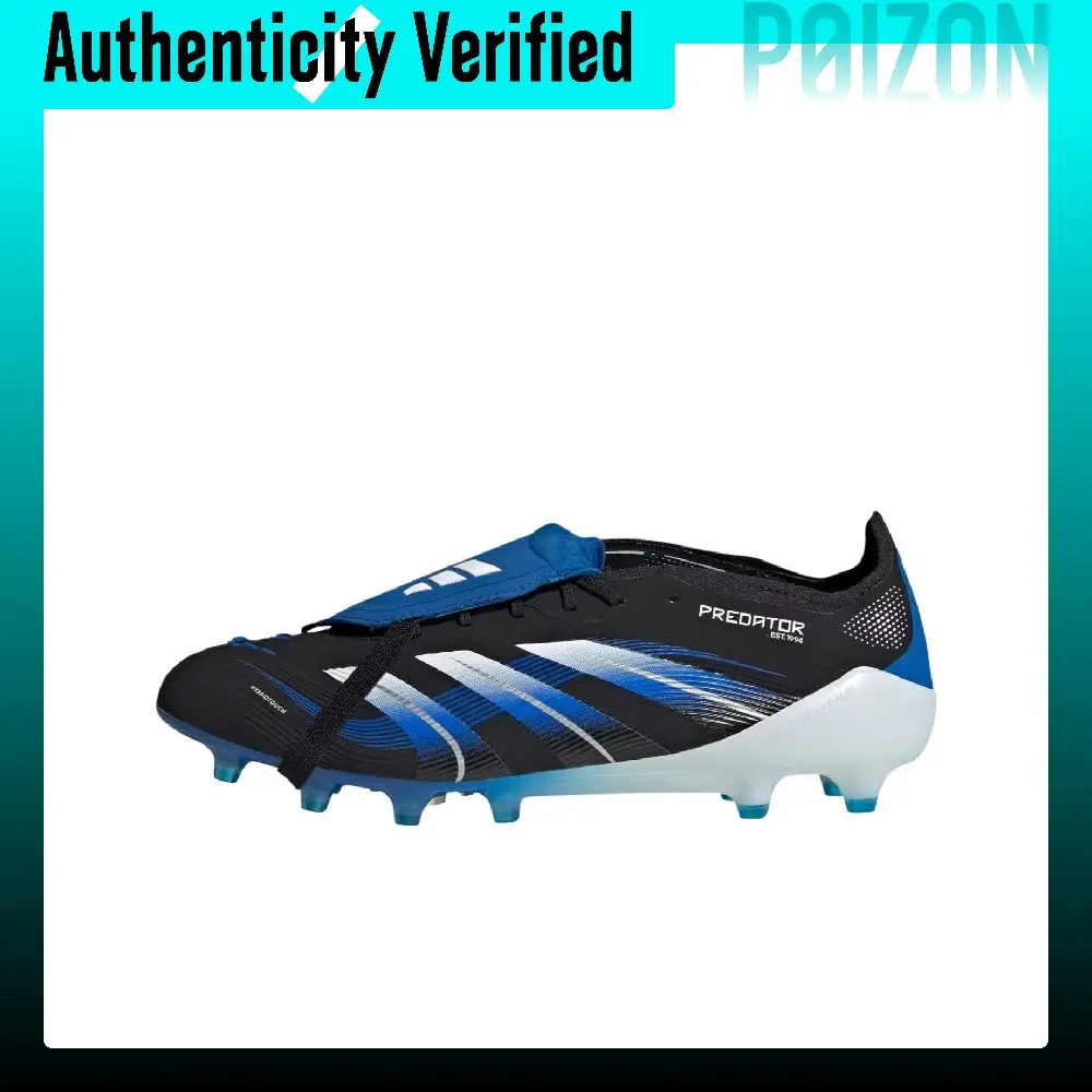 Adidas PREDATOR ELITE Soccer Shoes Unisex Black Blue JR1753