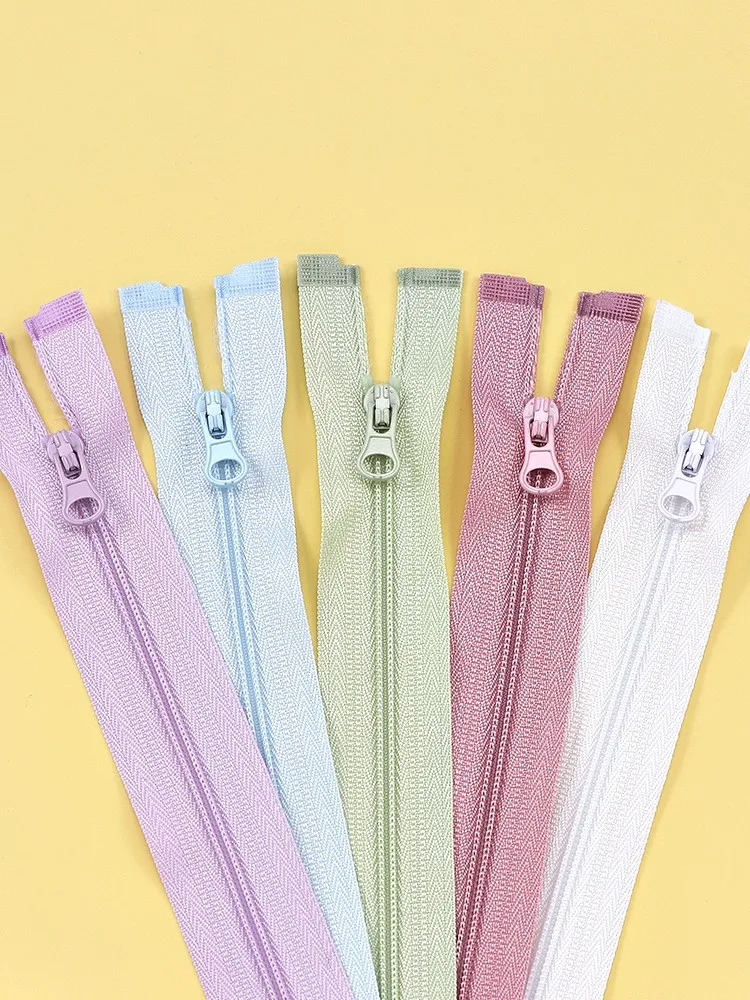 1/2Pcs 3# 30cm 40cm 50cm 60cm 70cm 80cm Nylon Zipper Open-End Zipper Bags Clothes Zipper Pull Repair Kits DIY Accessories