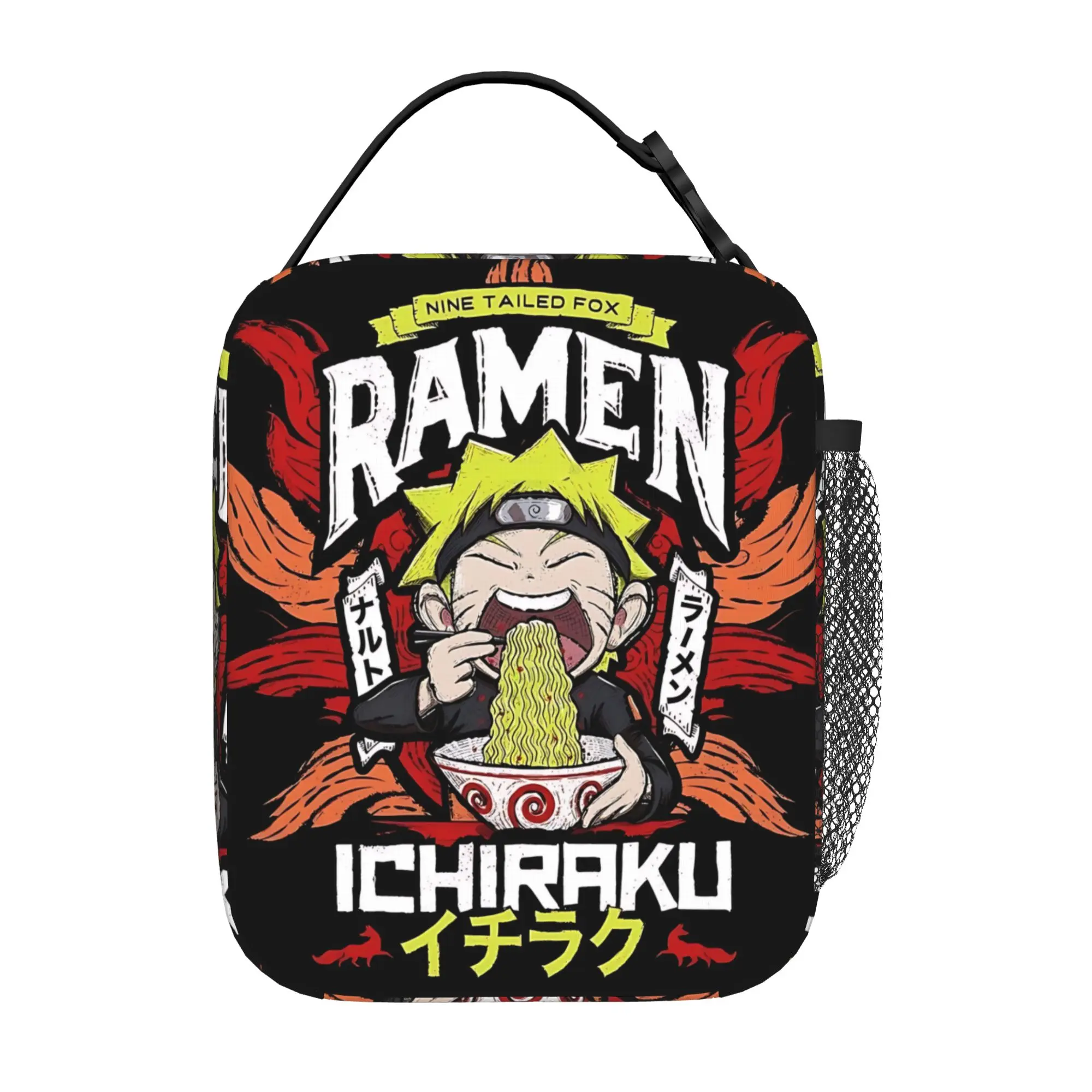 Naruto anime comic Insulated Lunch Bag Insulation Bento Pack Rice Bag  bolsa Student Bento Lunch Handbag Insulation