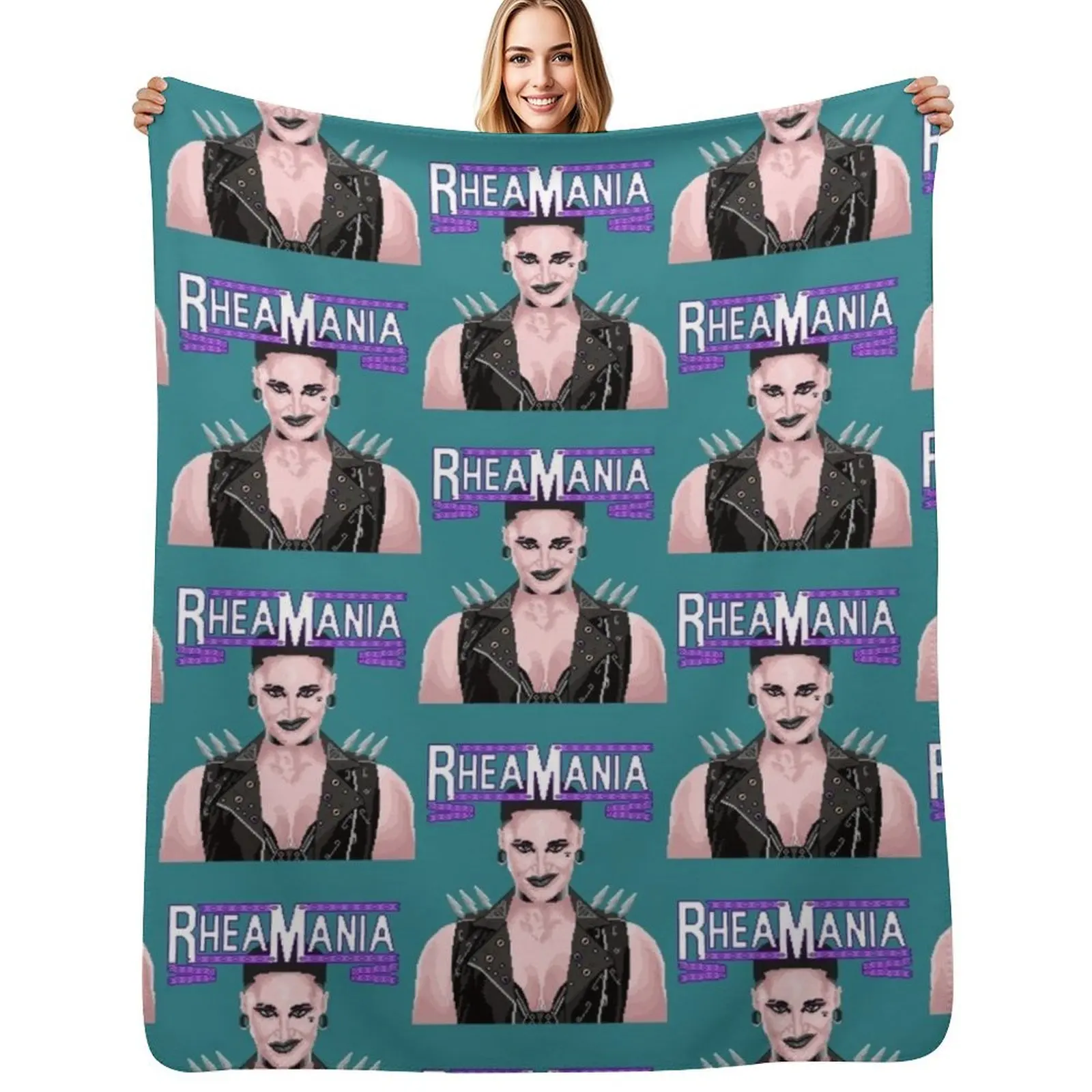 Rheamania Throw Blanket Warm Comfortable Blanket Gift for Parents Friends
