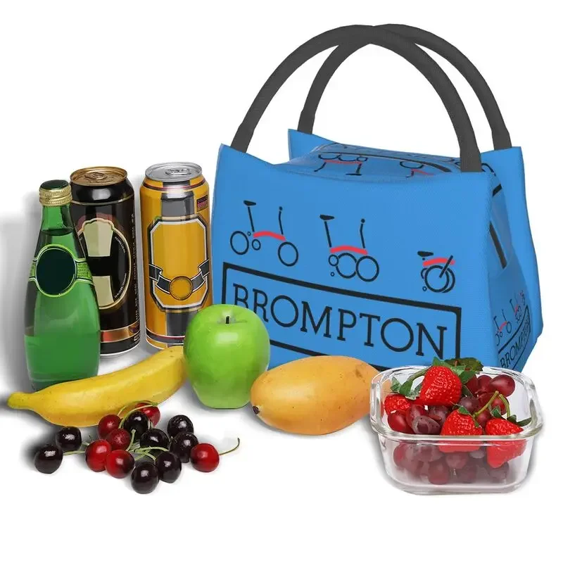 Brompton Bike Insulated Lunch Bag for Women Leakproof Thermal Cooler Lunch Box Office Picnic Travel