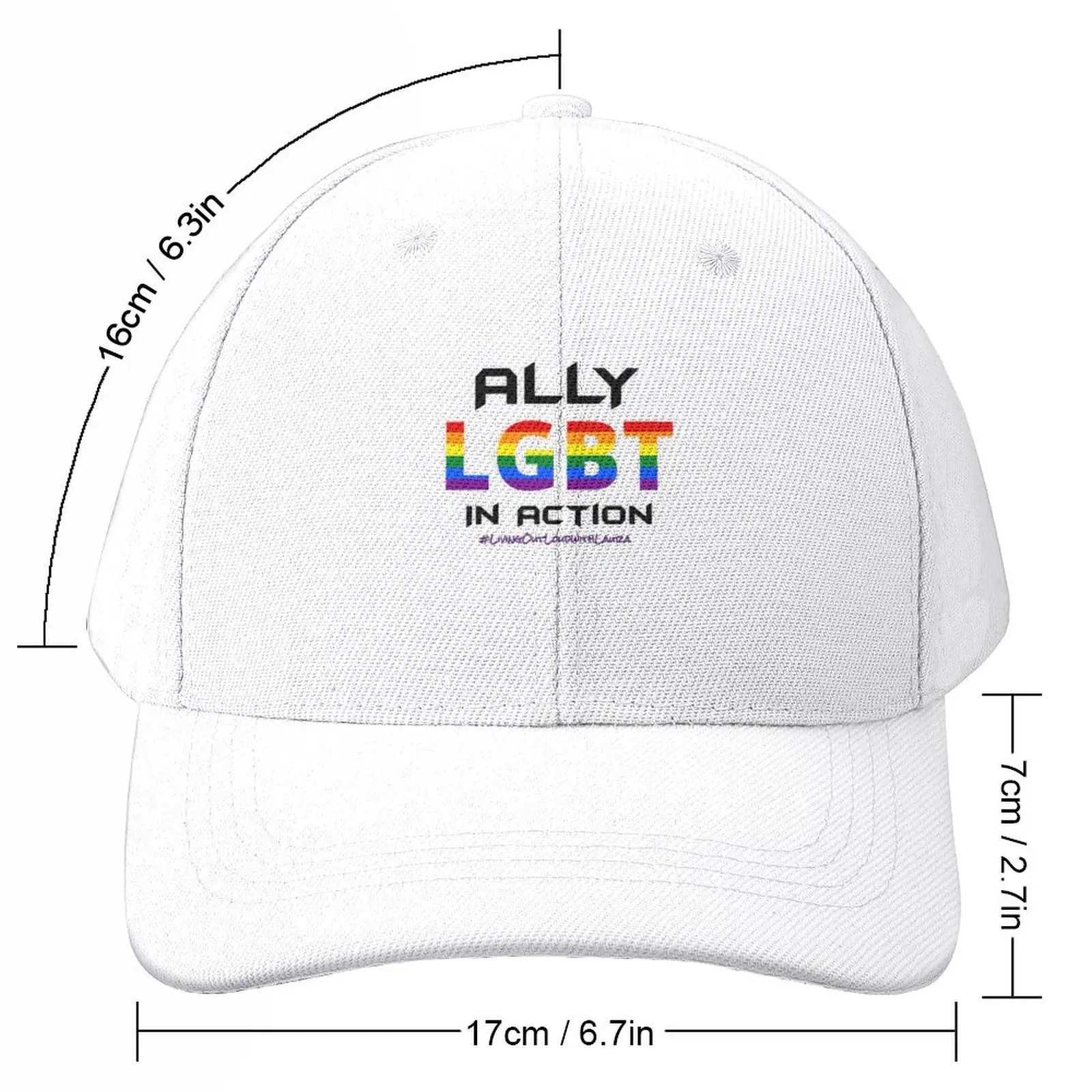 Gorra de béisbol LGBT Ally In Action para hombres y mujeres, sombrero de pesca, sombrero de cumpleaños y Navidad, gorra táctica militar, marca de lujo