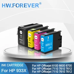 For HP 932 933 933XL 932XL Compatible Ink Cartridge For HP Officejet 6100 6600 6700 7110 7610 7612 Printers CN053AN Ink Tank