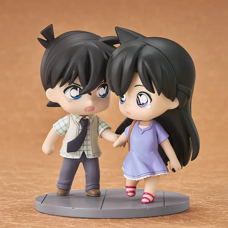 Figura de Anime Chibi de Detective Conan, Shinichi Kudo y Ran Mori de la Escena del Siglo, Modelo de Escritorio, Adorno Decorativo, Colección, Regalo