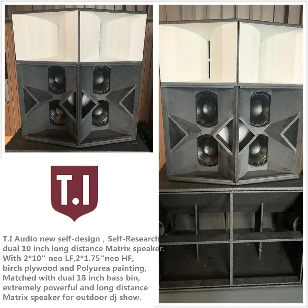 Dual 18 inch full range speakers bass bin professional sound audio system powered stage speakers subwoofers for concerts