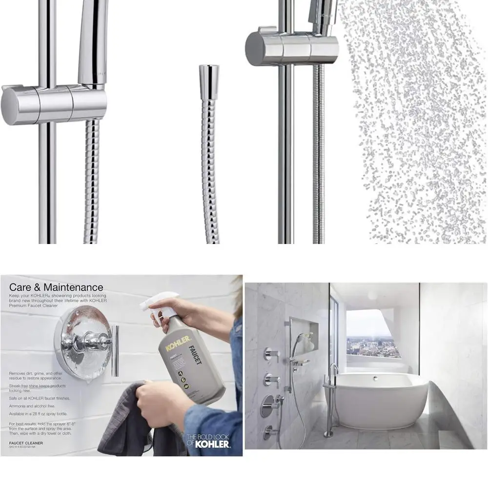 

B90 Series 1.75 GPM Multi-Function Handshower Kit in Polished Chrome