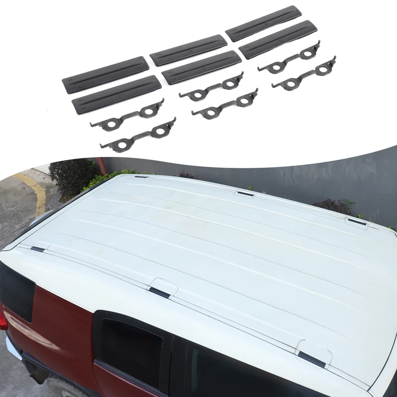 

6piece set ABS black For Toyota FJ Cruiser RAV4 2007-2021 car roof rack removal hole protective cover Car parts OE7559635030