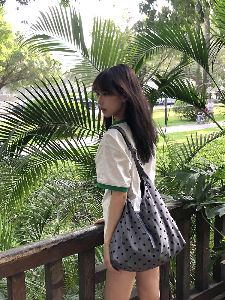 Daisy Embroidery Color Blo Pure Cotton ort Sve Women's T-irt Summer New Loose Slimming Versatile Lazy Top