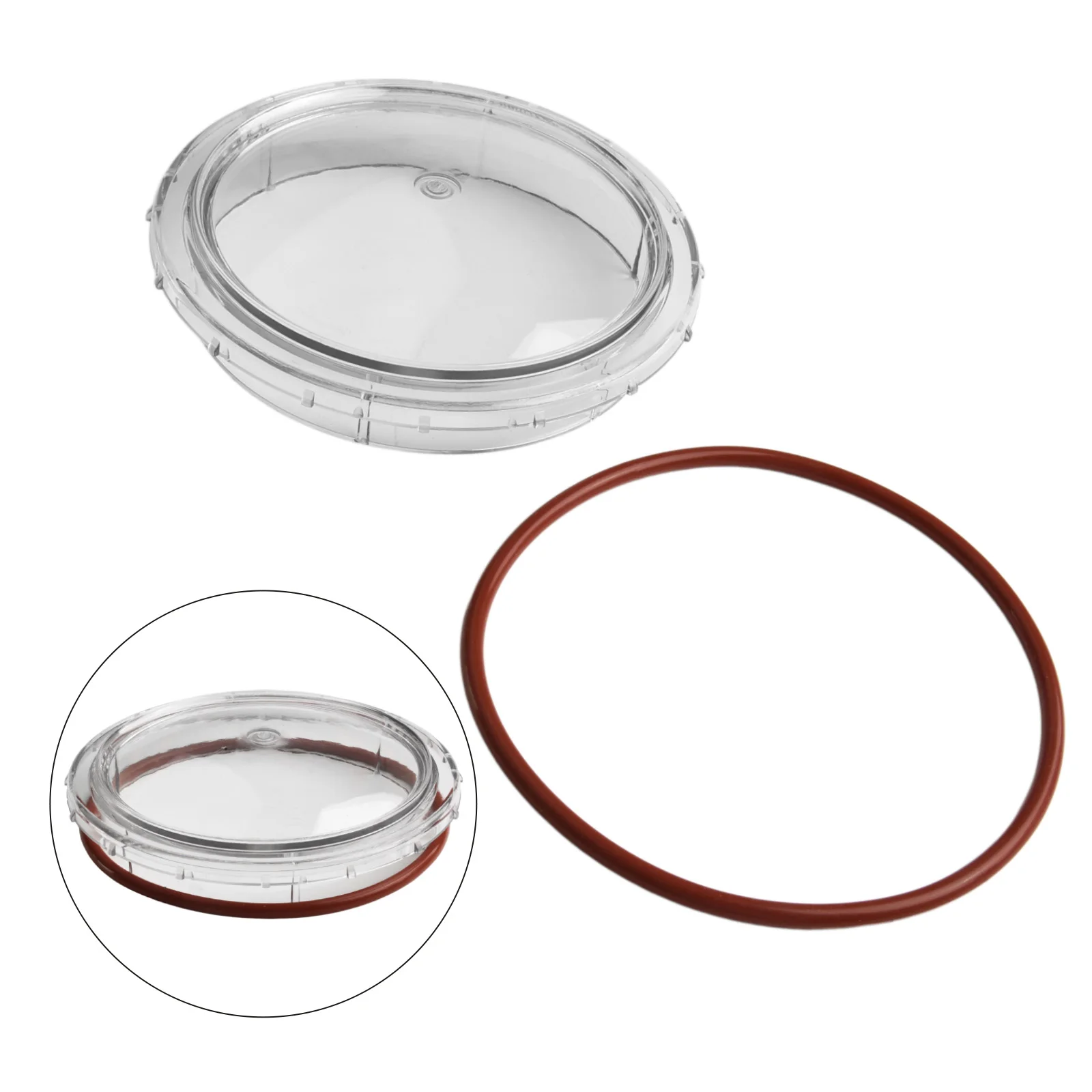 Clear PVC Lid Replacement 350090 350091 With Gasket For For For Pentair For For SuperFlo Inground Pool And Spa Parts Accessories