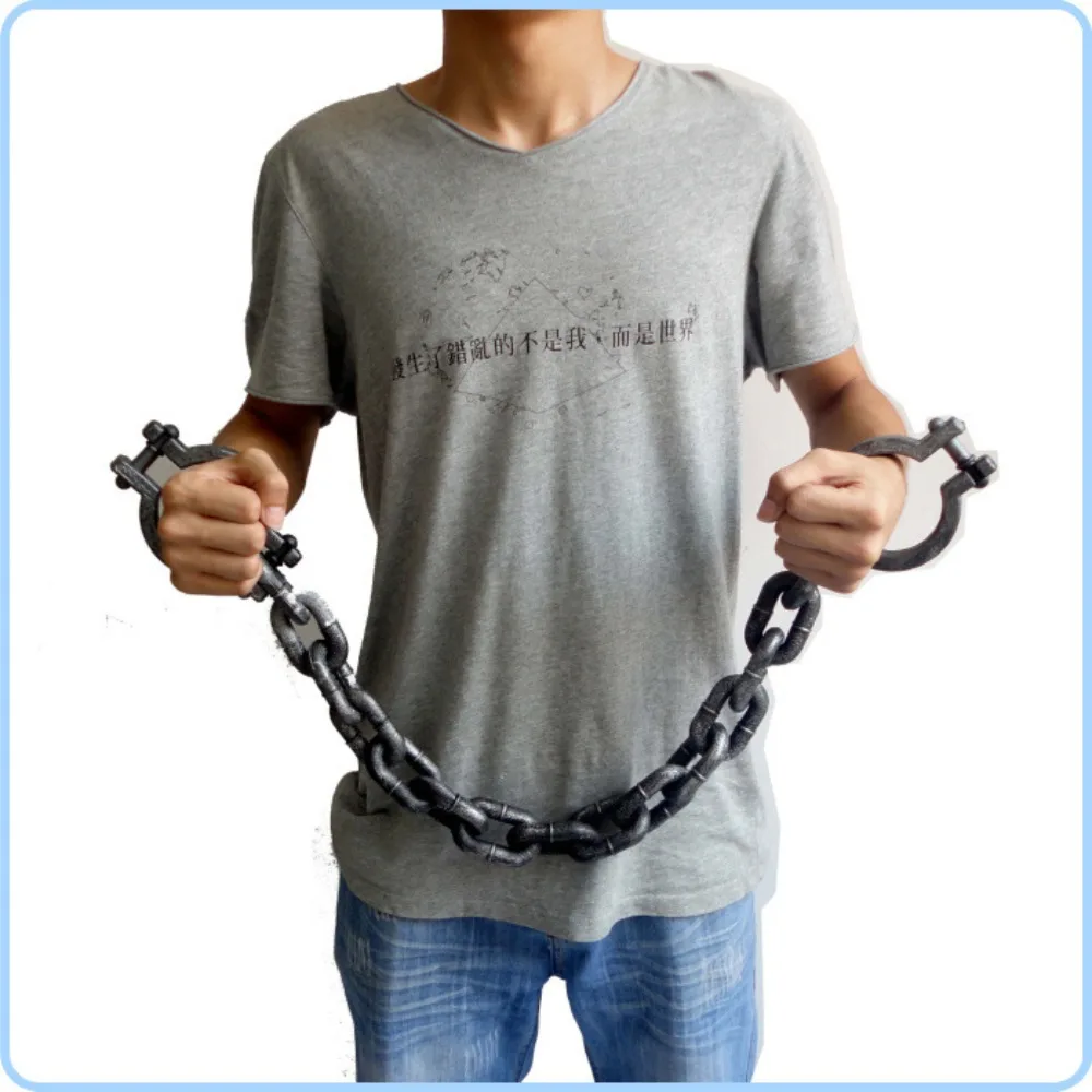 Halloween Ball Props Prank Toys Prisoner Props Bracelets Plastic Shackles